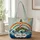 Retro Lighthouse Rainbow Waves Coastal Beach Gift For Nautical Home Decor Lovers Quilted Tote Bag - 1