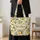 Vintage Lemon Branch Botanical For Summer Travel And Farmers Market Gift For Her Quilted Tote Bag - 4