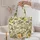 Vintage Lemon Branch Botanical For Summer Travel And Farmers Market Gift For Her Quilted Tote Bag - 5