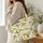 Vintage Lemon Branch Botanical For Summer Travel And Farmers Market Gift For Her Quilted Tote Bag - 3