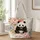 Hand-Painted Panda Peony Garden Name Gift For Mothers, Teachers, And Flower Lovers Quilted Tote Bag - 1