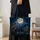 Moonlit Wolf Mountain Scene for Hiking Trips, Wildlife Lovers and Nature Gift Giving Quilted Tote Bag - 4
