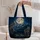 Moonlit Wolf Mountain Scene for Hiking Trips, Wildlife Lovers and Nature Gift Giving Quilted Tote Bag - 5