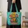 Colorful Folk Art Flower Vases for Everyday Carry, Travel, and Garden Lover Gifts Quilted Tote Bag - 4