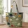Sage Green Wildflower Meadow Name Gift For Garden Lovers Daily Travel And Errands Quilted Tote Bag - 1