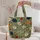 Sage Green Wildflower Meadow Name Gift For Garden Lovers Daily Travel And Errands Quilted Tote Bag - 5