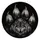 Moonlit Wolf Paw Forest Emblem For Outdoor RV Camping And Wilderness Adventure Lovers Spare Tire Cover - 4