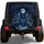 Howling Wolves Under Frost Moon for Winter Overland Adventures and Wildlife Lovers Spare Tire Cover - 1
