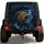Roaring Lion In Lightning Storm For Rugged Off Road Adventure Outdoor SUV Drivers Spare Tire Cover - 1