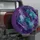 Abstract Purple Teal Geode Alcohol Ink Art For Dreamy Adventure Vehicle Travel Style Spare Tire Cover - 3