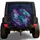 Abstract Purple Teal Geode Alcohol Ink Art For Dreamy Adventure Vehicle Travel Style Spare Tire Cover - 1