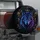 Iridescent Blue Wolf And Gold Botanicals For Mystical Off Road Adventure Lovers Spare Tire Cover - 3