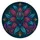 Peacock Teal Floral Mandala for Boho Road Trips and Colorful Adventure Vehicle Style Spare Tire Cover - 4