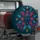 Peacock Teal Floral Mandala for Boho Road Trips and Colorful Adventure Vehicle Style Spare Tire Cover - 3