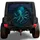 Luminous Teal Octopus Deep Sea Fantasy Ocean Adventure Vehicle Decor For Scuba Divers Spare Tire Cover - 1