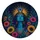 Mystical Blue Goddess Butterfly Floral Art for Boho SUV Adventure Road Trip Lovers Spare Tire Cover - 4