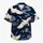 Flying Red Crowned Cranes Blue Lotus Waves For Resort Travel And Tea Garden Style Hawaiian Shirt - 7