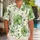 Four-Leaf Clover Botanical Aloha Resort Vacation Style for Men and Travelers Hawaiian Shirt - 1