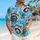 Watercolor Tropical Raccoon Faces And Monstera For Beach Vacations And Resort Getaways Hawaiian Shirt - 6