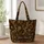Vintage Baroque Floral Scrolls for Travel, Beach Days, and Elegant Everyday Carry Quilted Tote Bag - 1