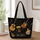 Bohemian Guitars Ukulele And Music Notes For Festival Travel Music Lover Gifts Quilted Tote Bag - 1