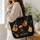 Bohemian Guitars Ukulele And Music Notes For Festival Travel Music Lover Gifts Quilted Tote Bag - 3