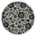 Black Ivory Folk Floral Botanical For Vintage RV Camping, Trailer And SUV Travel Style Spare Tire Cover - 4