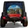 Vintage Happy Raccoon Family In Red Roadster For Coastal Road Trip Adventure Lovers Spare Tire Cover - 1