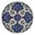 Indigo Botanical Floral Medallion for Boho RV Travel and Outdoor Adventure Lovers Spare Tire Cover - 4