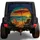Beach Umbrella Sunset Ocean Scene For Coastal Camping And RV Travel Enthusiasts Spare Tire Cover - 1