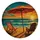 Beach Umbrella Sunset Ocean Scene For Coastal Camping And RV Travel Enthusiasts Spare Tire Cover - 4