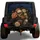 Vintage Gothic Skull And Peony Garden Decor For Dark Cottage Road Trip Enthusiasts Spare Tire Cover - 1