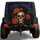 Botanical Skull With Roses For Gothic Outdoor Camping Adventures And RV Travelers Spare Tire Cover - 1