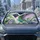 Watercolor Hummingbird With Violet Wings And Botanical Leaves For Summer Driving Car Sunshade - 4