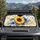 Sunflower And Blue Floral Watercolor for Summer Road Trips and Garden Lovers Gift Car Sunshade - 4