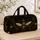 Crowned Golden Bee Gothic Floral Travel Gift For Dark Academia And Halloween Lovers Quilted Weekend Bag - 4
