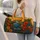 Golden Sunset River Garden With Wildflowers for Travel Getaways and Flower Lovers Quilted Weekend Bag - 2