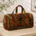 Art Deco Dachshund Jewelry Parade For Vintage Travel, Weekend Escapes And Dog Lovers Quilted Weekend Bag - 4