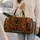 Art Deco Dachshund Jewelry Parade For Vintage Travel, Weekend Escapes And Dog Lovers Quilted Weekend Bag - 2