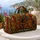 Art Deco Dachshund Jewelry Parade For Vintage Travel, Weekend Escapes And Dog Lovers Quilted Weekend Bag - 5