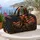 Shaggy Forest Giant American Flag Patriotic Travel Style for Camping and Getaways Quilted Weekend Bag - 5