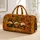 Nordic Autumn Gnomes With Pumpkin And Coffee For Fall Travel And Harvest Festival Trips Quilted Weekend Bag - 1