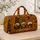 Nordic Autumn Gnomes With Pumpkin And Coffee For Fall Travel And Harvest Festival Trips Quilted Weekend Bag - 4