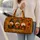 Nordic Autumn Gnomes With Pumpkin And Coffee For Fall Travel And Harvest Festival Trips Quilted Weekend Bag - 2