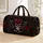 Gothic Skull And Crimson Roses For Travel, Overnight Escapes And Dark Floral Fans Quilted Weekend Bag - 1