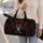 Gothic Skull And Crimson Roses For Travel, Overnight Escapes And Dark Floral Fans Quilted Weekend Bag - 2
