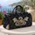 Ivory Celestial Dragon Navy Gold Travel Accessory for Fantasy Lovers and Getaways Quilted Weekend Bag - 5