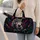 Colorful Gray Wolf Portrait For Travel Getaways And Everyday Carry For Wildlife Lovers Quilted Weekend Bag - 2