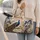 Blue Peacock And Iris Florals For Elegant Getaways, Overnight Travel And Gift Giving Quilted Weekend Bag - 3