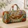 Relaxed Fox In Floral Hammock For Travel Getaways And Everyday Adventures Nature Lovers Quilted Weekend Bag - 4